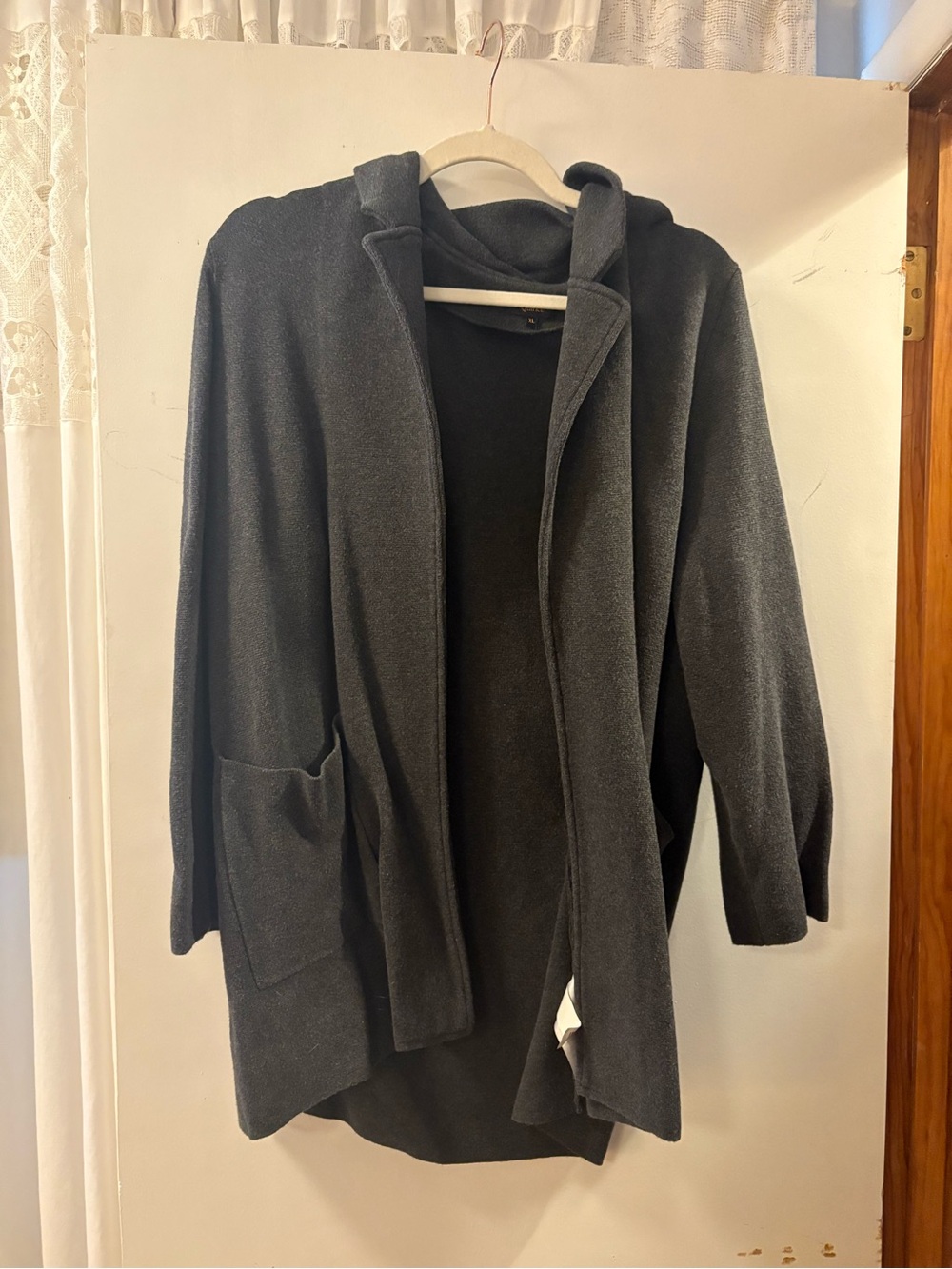 Quince Dark Grey Knit Sweater